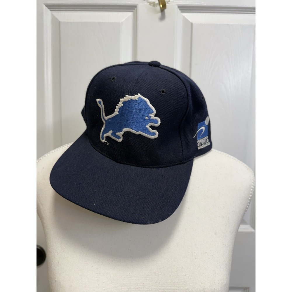 Vintage Sports Specialties Detroit Lions Pro Line Snapback Hat NFL Football 90's